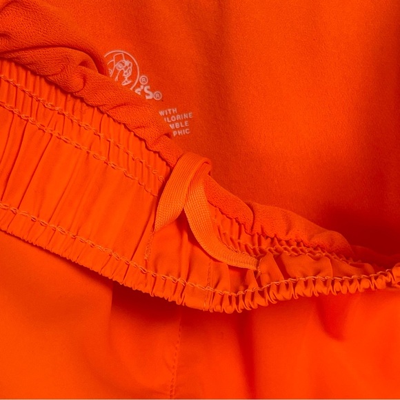 Buc-ees 2X XXL Vibrant Neon Orange Women's Athletic Shorts Running Active - Picture 4 of 6